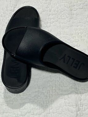 LEMON JELLY Black Slide Sandals